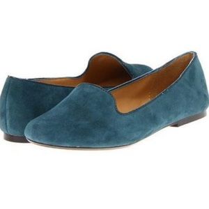 Nine West teal suede flats